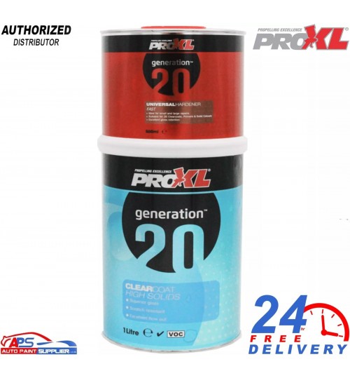 PROXL Generation20 2K Clear Coat Kit 1.5L with Fast Hardener – Pro Finish